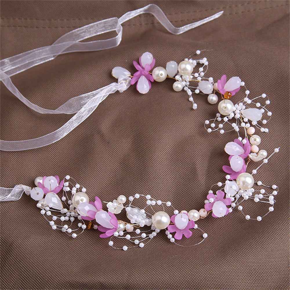 Wedding Flower Girl Crown Flower Tiara Bohemian Flower Crown