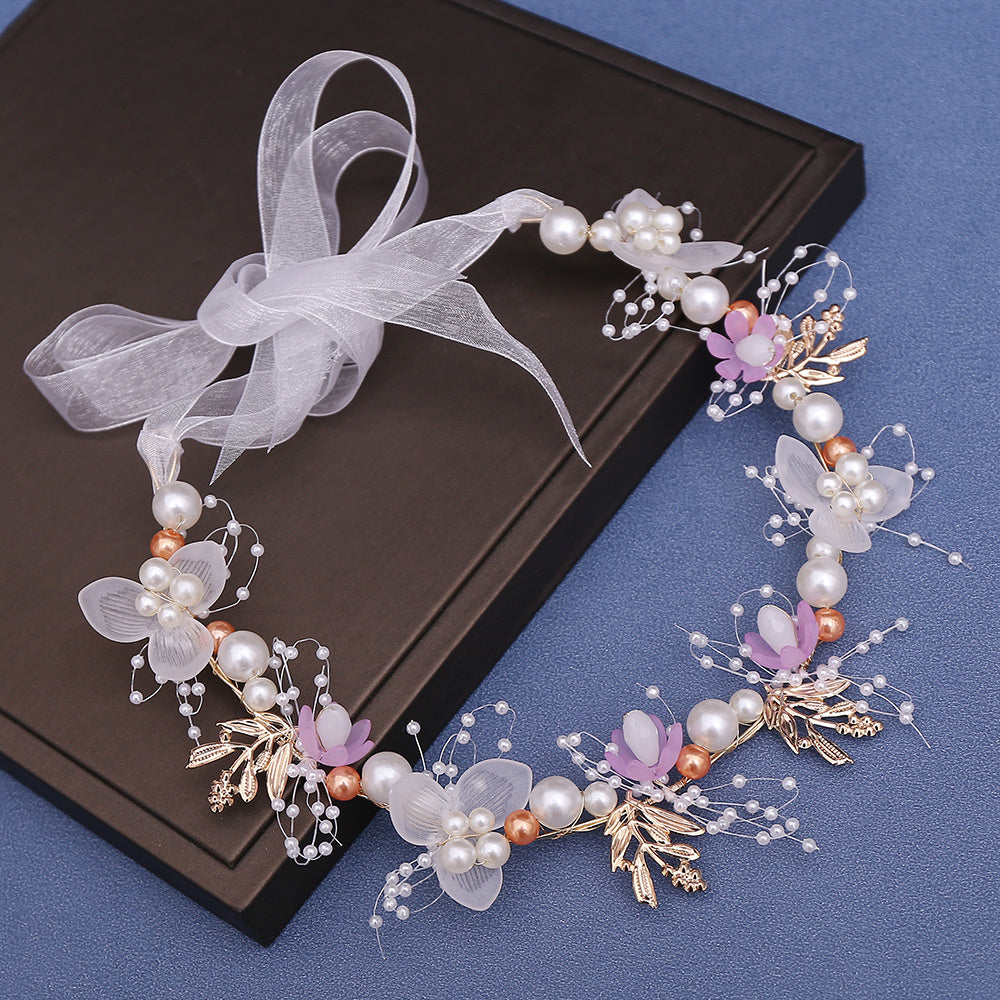 Bohemian Flower Girl Crown | Wedding Tiara Hair Accessory