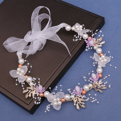 Bohemian Flower Girl Crown | Wedding Tiara Hair Accessory