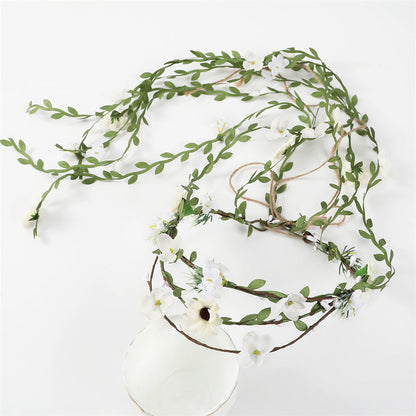 Vintage Boho Bridal Hair Vine with Floral Design - Rustic Wedding Hair Accessory