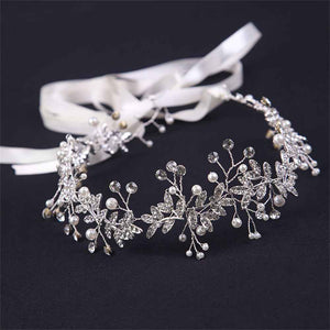 Pearls Rhinestone Hairpiece for Bride and Bridesmaid Wedding Accessory Vintage Boho