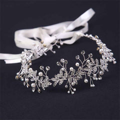 Pearls Rhinestone Hairpiece for Bride and Bridesmaid Wedding Accessory Vintage Boho