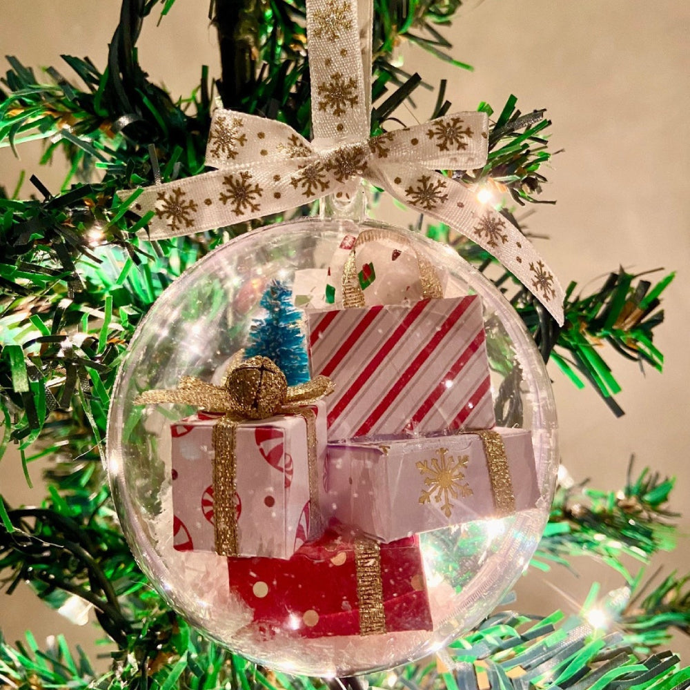 Funny Mini Parcel Christmas Tree Ornament - Personalised Gift Box Decoration
