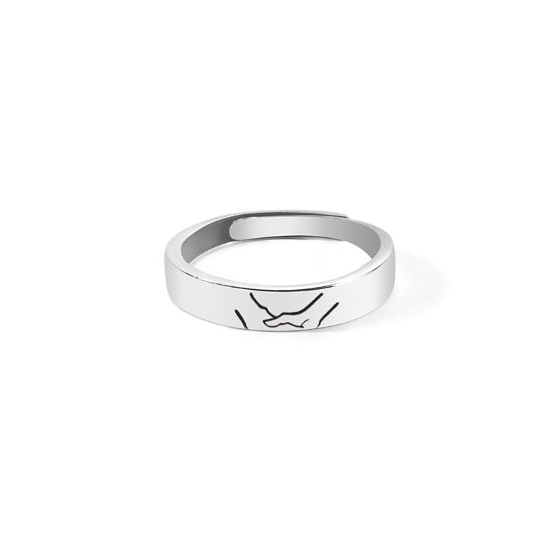 Adjustable Matching Promise Couple Rings | Personalised Love Jewellery
