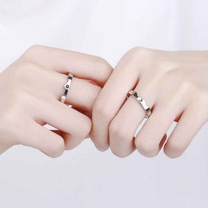 Sun and Moon Couple Rings Matching Promise Ring Adjustable Ring Gift for Lovers