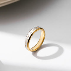 Stainless Steel Matching Promise Rings for Couples - Personalised Lover's Gift