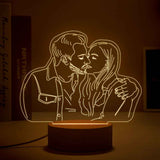 Anniversary Gifts Custom 3D Photo Lamp Personalized Night Light