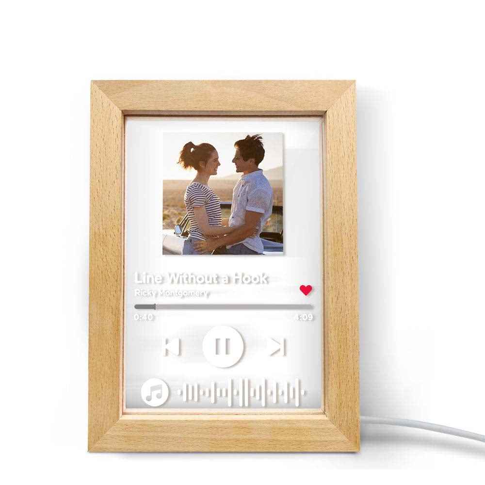 Custom Scannable Music Code Music Art Picture Frame Nignt Light Gift