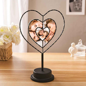 Custom Photo Lamp Love LED Night Light Personalized Heart-shaped Lamp Gift for Lover