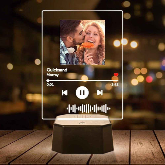 Memorial Plaques LED Lamp Album Cover with Bluetooth Speaker