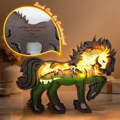 Personalised Woodland Bear Silhouette Statue - Custom Engraved Home Decor