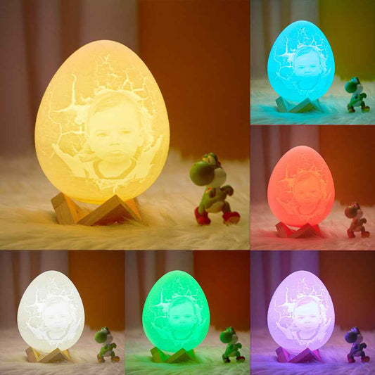 Dinosaur Lamp for Boys Engraved Dinosaur Light - Touch 16 Colors