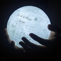 Personalised Photo Moon Lamp - Custom Engraved Night Light Gift (10-20cm)