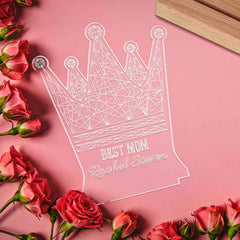 Queen Crown Personalised Night Light Best Mom Gift Mothers Day Gift Crown Led Lights