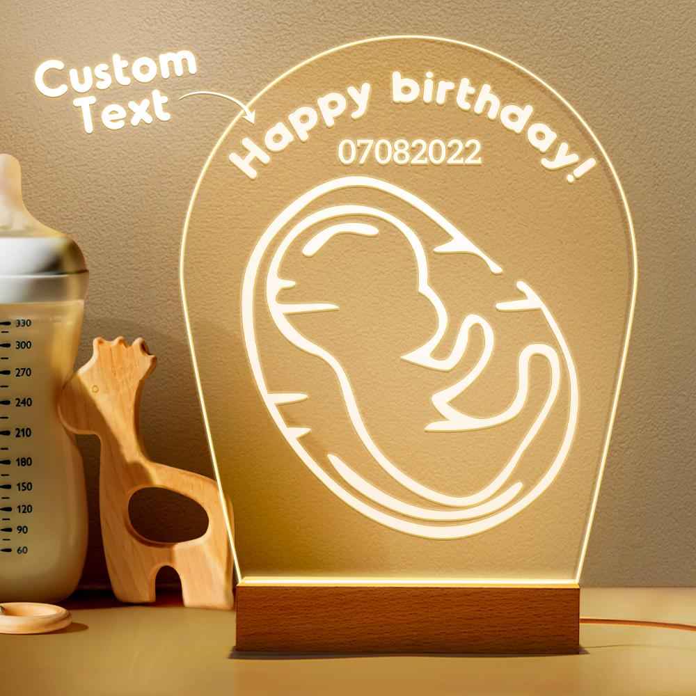 Personalized Gynecologist Design 3D Gift Led Lamp For Baby Custom Led Night Light