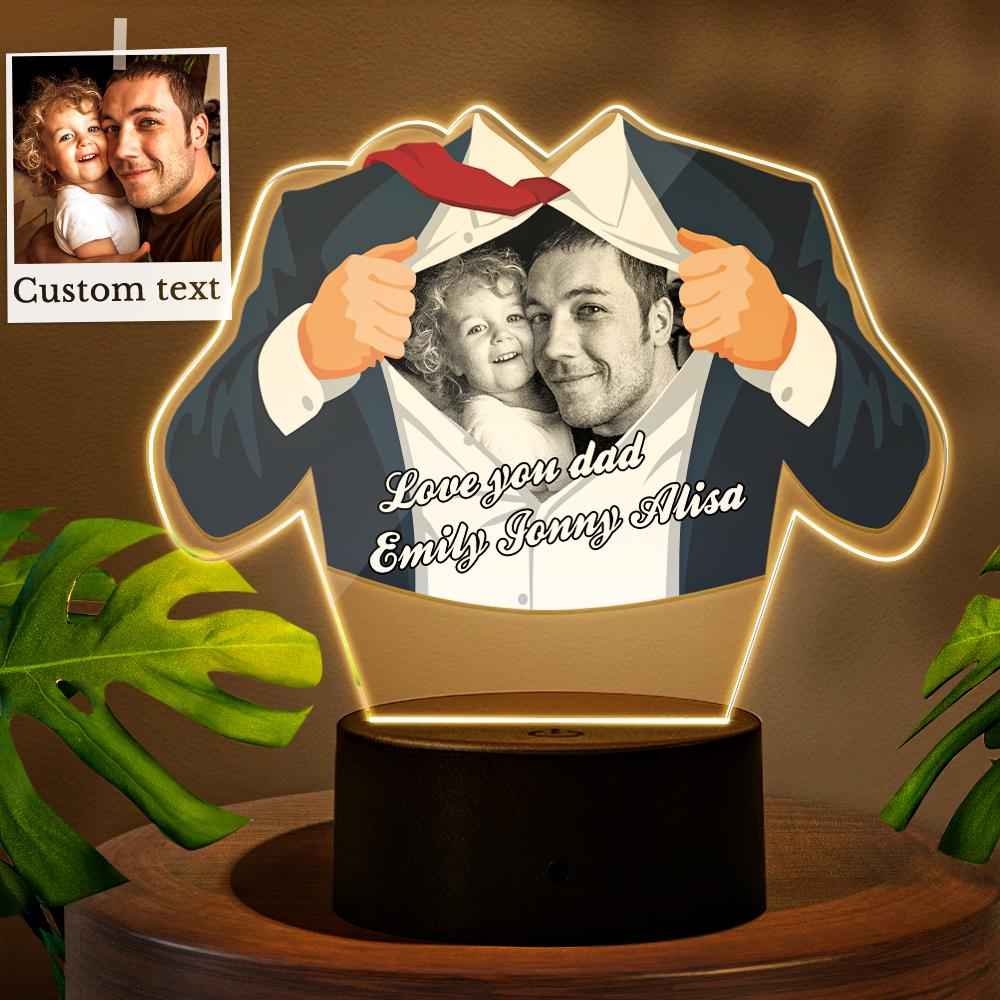 Father's Day Special Suit Led Night Light Best Gift for Father