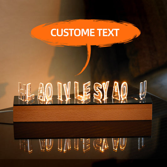 Personalised Spotify Song Engraved Acrylic Night Light with Free Keychain