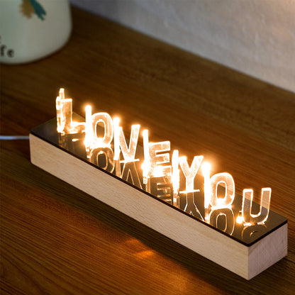 Personalised Spotify Song Engraved Acrylic Night Light with Free Keychain