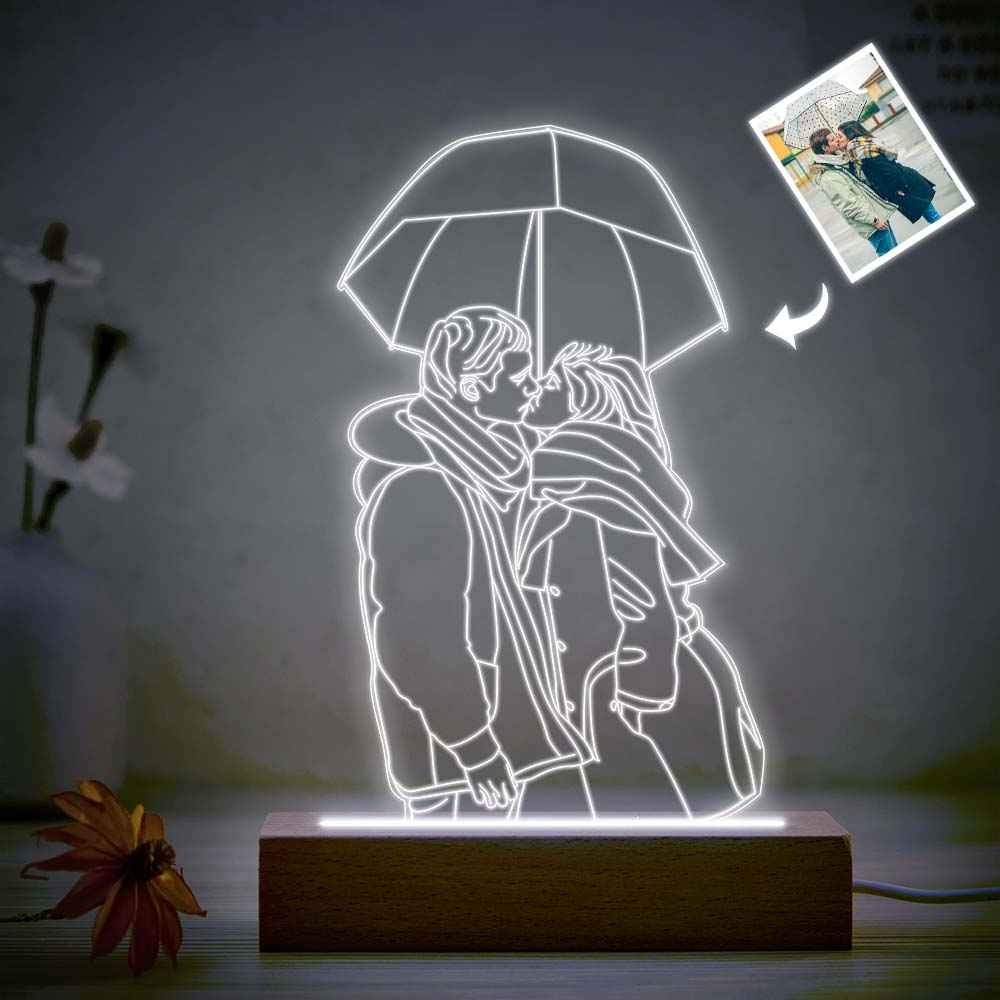 Personalized 3D Photo Lamp 7 Colors Changing Acrylic Night Light