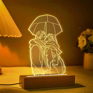 Personalized 3D Photo Lamp 7 Colors Changing Acrylic Night Light