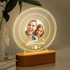 Personalized Gifts With Pictures Custom Night Light Home Decor Custom Song Plaque As Romantic Gift For Couple