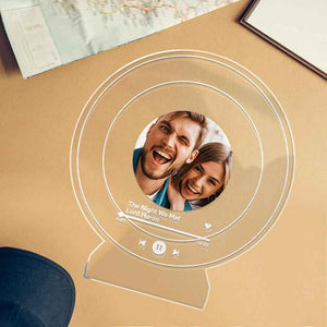 Personalized Gifts With Pictures Custom Night Light Home Decor Custom Song Plaque As Romantic Gift For Couple
