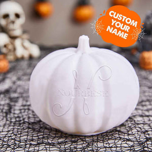 Personalized Halloween Pumpkin Light Custom Name Light Custom Light Up Jack-o-lantern Halloween Gift - N