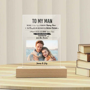 TO MY LOVE - Personalized Photo Plaque Anniversary Gifts For Husband Valentine's Day Gift For Him