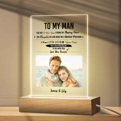 TO MY LOVE - Personalized Photo Plaque Anniversary Gifts For Husband Valentine's Day Gift For Him
