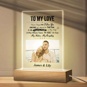 TO MY LOVE - Personalized Photo Plaque Anniversary Gifts For Husband Valentine's Day Gift For Him