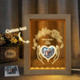 Personalized Night Light with Photo 3D Flower Wooden Frame Lamp