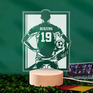 Custom Name Number Football Night Light World Cup Lamp Gifts For Soccer Fans