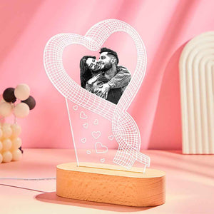 Custom Photo 3D Led Lamp Unique Colorful Night Light Couple Valentine's Day Gift