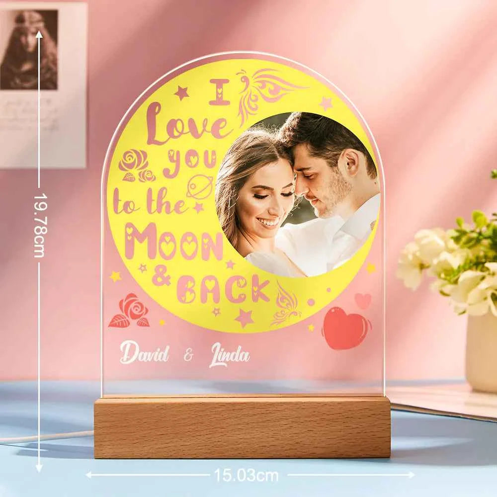 Personalized Photo LED Night Light Gift for Lovers