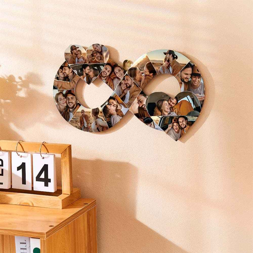 Custom Photo Infinity Love Acrylic Lamp Personalized Photo Frame Night Light Creative Gift for Her
