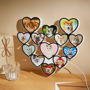 Personalized Photo Love Heart Night Light LED Lamp Decoration for Wedding