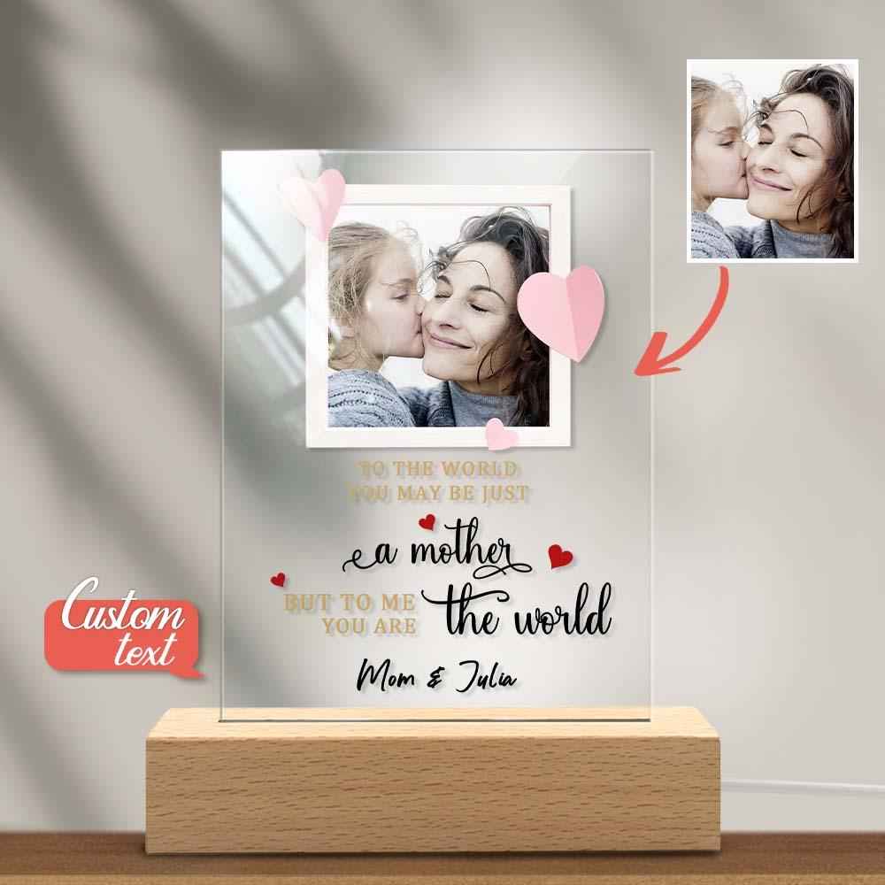 Mother's Day Gift Custom Photo Keychian/Plaque/Night Light For Mom