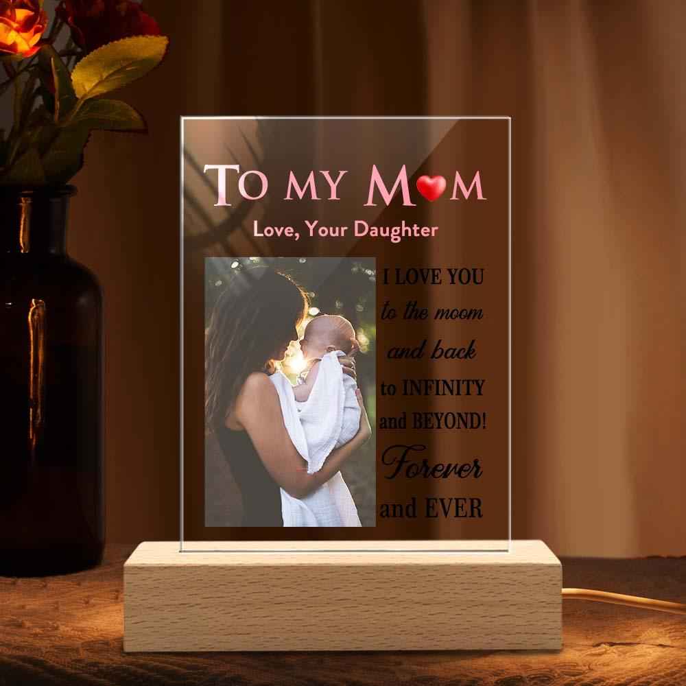Mother's Day Gift Custom Photo Keychian/Plaque/Night Light For Mom