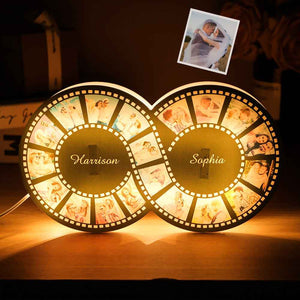 Personalized Photo Film Night Light Vintage Infinity Film Picture Lamp Gifts For Him
