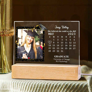 Custom Acrylic Photo Lamp Engraved Night Light Graduation Gifts for Friends