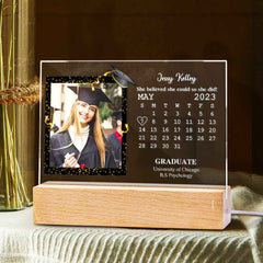 Custom Acrylic Photo Lamp Engraved Night Light Graduation Gifts for Friends