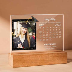 Custom Acrylic Photo Lamp Engraved Night Light Graduation Gifts for Friends