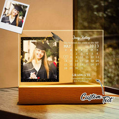 Custom Acrylic Photo Lamp Engraved Night Light Graduation Gifts for Friends