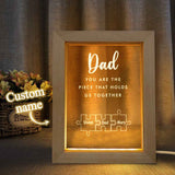 Father's Day Gift Personalized Dad You Are the Piece that Holds Us Together Acrylic Night Light for Dad