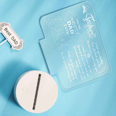 Custom Night Light To Dad Personalized Text Sign- From Children - You are The Best Dad