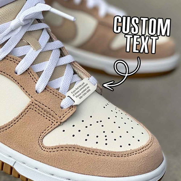 Personalized Shoe Tag ID with Engraved Text Stainless Steel Shoe Tag ID Gift for Runners Cyclists