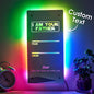 Custom Name Father's Day lightsaber mirror lamp — engraved 'I Am Your Father' on silver mirror acrylic with personalised children's names and LED lightsaber-style glow, perfect engraved gift for Dad