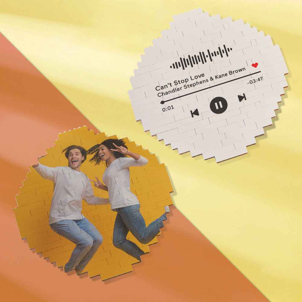 Custom Music Code Building Block Personalized Photo Brick Puzzles