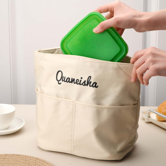 Personalised Lunch Bag Mini Tote with Name – Kids' Gift