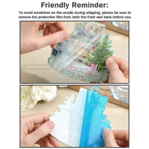 Personalized Heaven is a Beautiful Place Christmas Memorial Ornament Meaningful Christmas Gifts